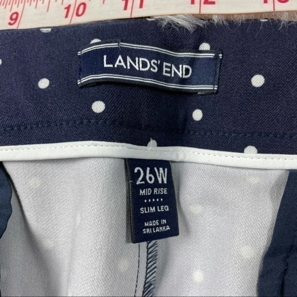 New Lands End Pull On Pencil Crop Pants Bi Stretch - Picture 5 of 9